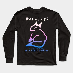 Wolfpup Kids Design (Pink And Blue Gradient) Long Sleeve T-Shirt